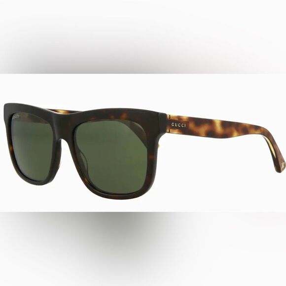 Gucci GG0158SN M 002 Square Unisex Sunglasses Tortoiseshell - Picture 2 of 9